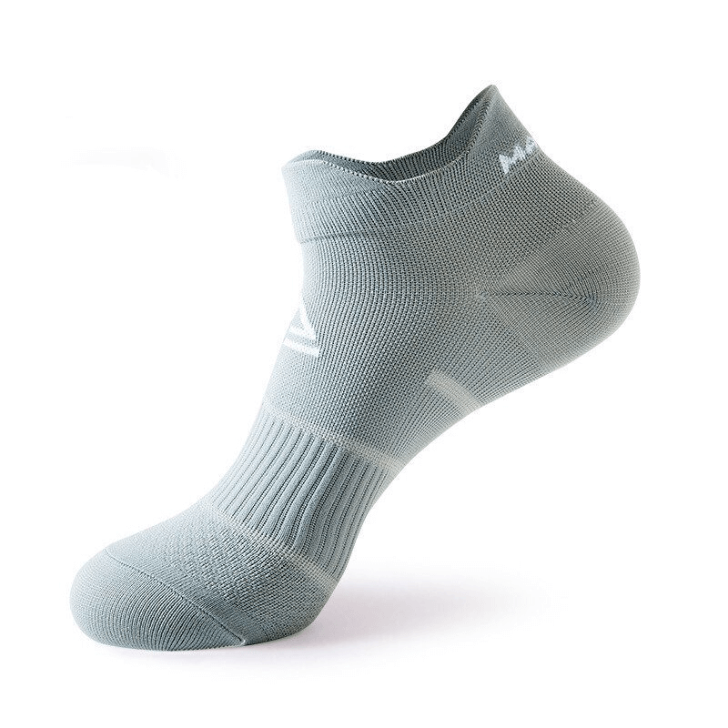 Sports breathable elastic lightweight low-rise sock in light gray, designed for ankle support and durability, unisex style - SF1131